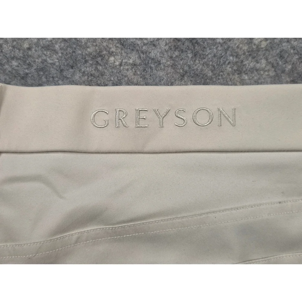 Greyson Golf Pants Mens 40x32 Beige Performance Five Pocket Trousers